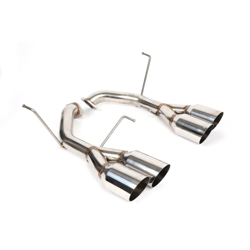 BLOX Racing 2022+ WRX Muffler Delete / Axle Back Single Wall 4in - Polished Tips BXEX-51106
