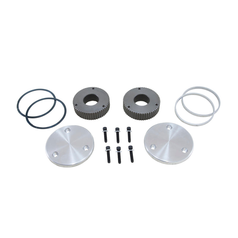 Yukon Gear & Axle YHC50006 Hardcore Drive Flange Kit For Dana 60 / 35 Spline Outer Stubs Non-Engraved Caps