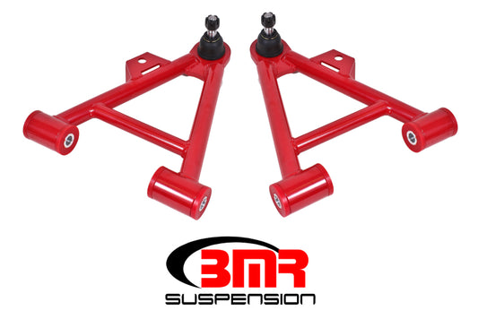 BMR 1979-1993 Fox Mustang Lower Non-Adj. A-Arms (Coilover Only) with STD. Ball Joint (Poly) - Red