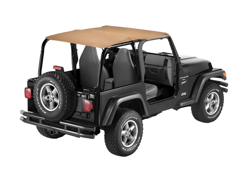 Bestop 97-02 Jeep Wrangler TJ Header Safari Bikini (Spice)
