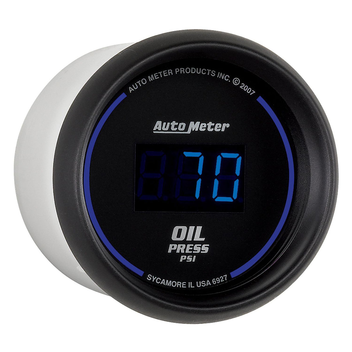 AutoMeter 6927 Cobalt Digital 52.4mm Black 0-100psi Oil Pressure Gauge