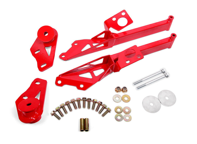 BMR Suspension 15-26 Ford Mustang S550 IRS Subframe Support Brace (Red)