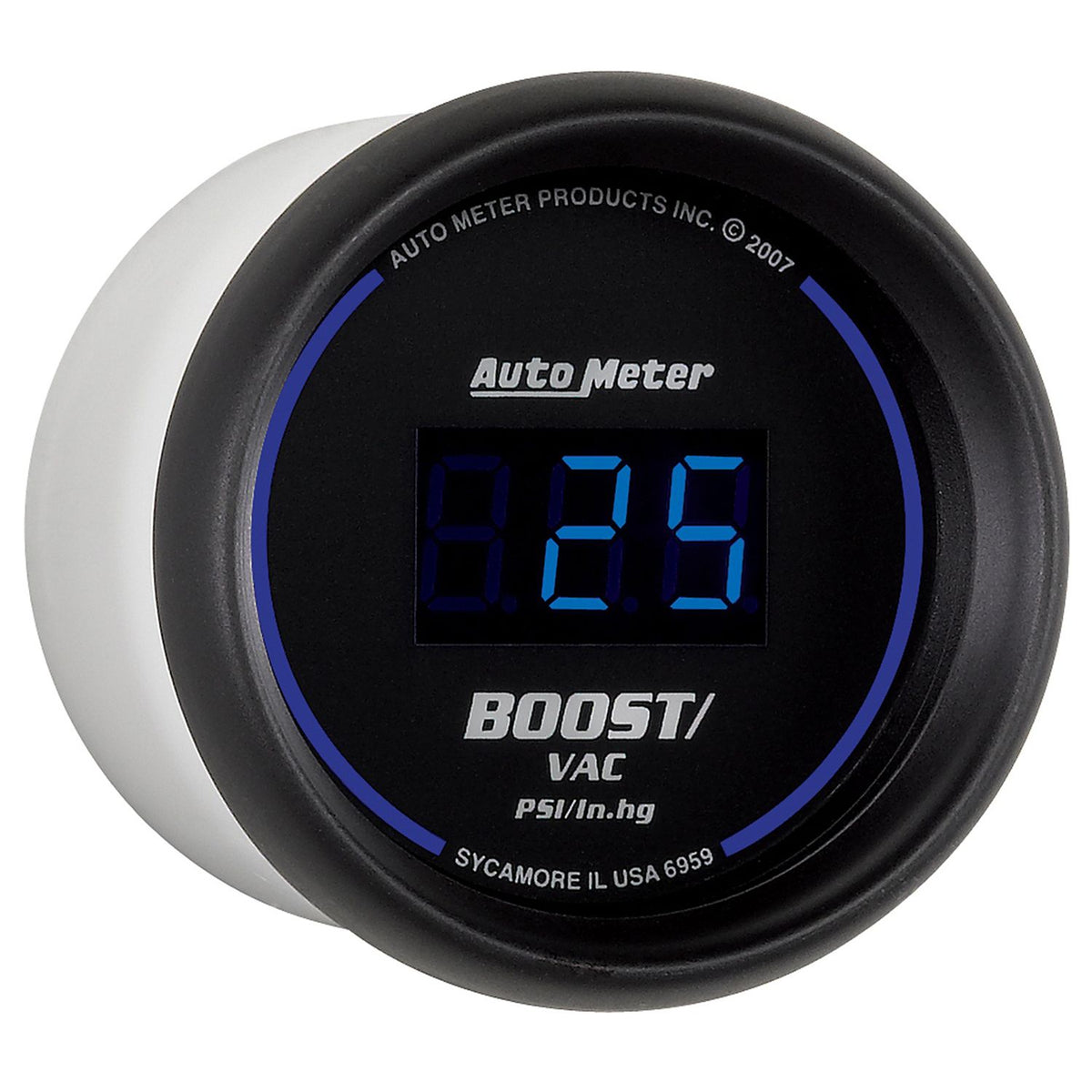 AutoMeter 6959 Cobalt Digital 52.4mm Black Vacuum/Boost Gauge