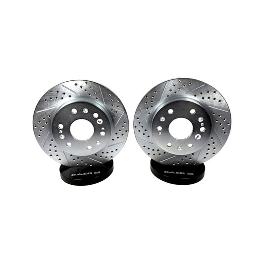 Baer Brakes 97-98 Ford F-150 Claw Performance Front Rotors — 97-98  F150 4wd & 99-04 F150 4wd w/OE Disc or Drum Rear, (5-Lug)