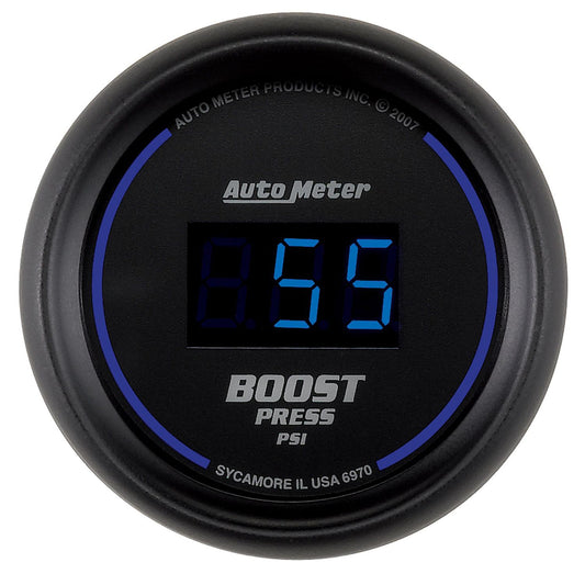 AutoMeter 6970 Cobalt Digital 52mm Digital 5-60 PSI Boost Gauge