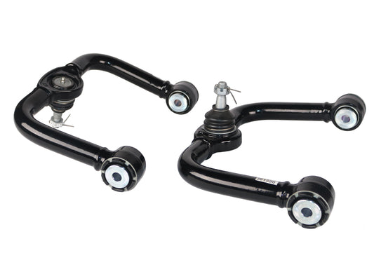 Whiteline KTA301 Caster Correction Fixed Offset Front Upper Control Arm Set for 2005-2027 Nissan Frontier, 2005-2015 Nissan Xterra, 2005-2012 Nissan Pathfinder and More