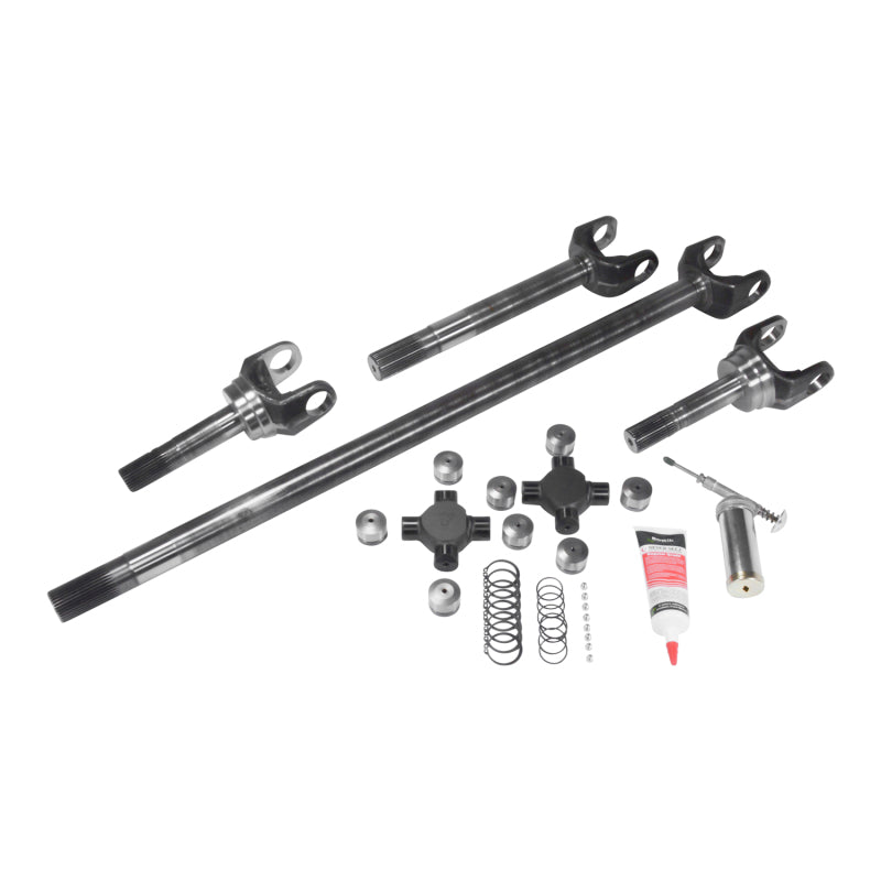 Yukon Gear & Axle ZA W24120 USA Standard 4340CM Axle Kit For 79-87 GM Truck & Blazer / GM 8.5in / 28 Spline with Super Joints