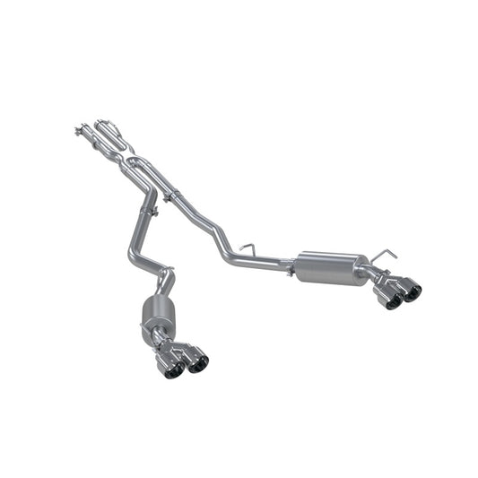 MBRP S5205AL Armor Lite Cat-Back Exhaust - 2.5-Inch Quad Rear Exit | Aluminized