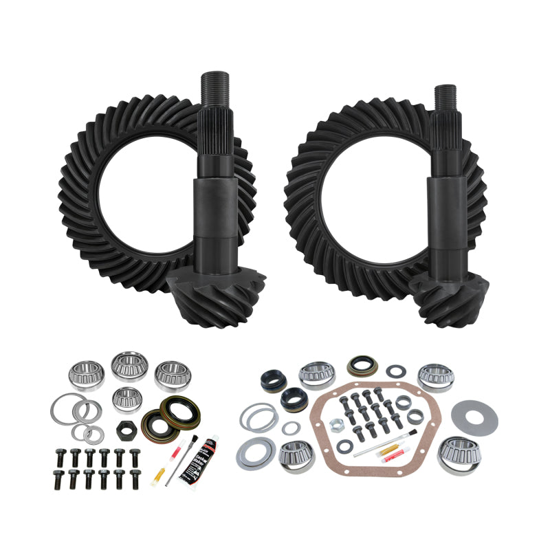 Yukon Gear & Axle YGK145 Gear & Install Kit Package for 99-16 Ford F350 Dana 60 Front/Dana 80 Rear 4.11 Ratio