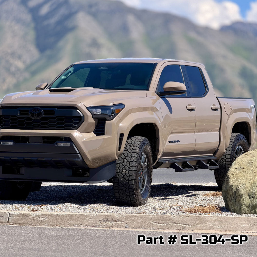 Rock Slide Engineering for 18-25 Jeep Wrangler JL 4in Removable Deluxe Rock Rail Drop Step