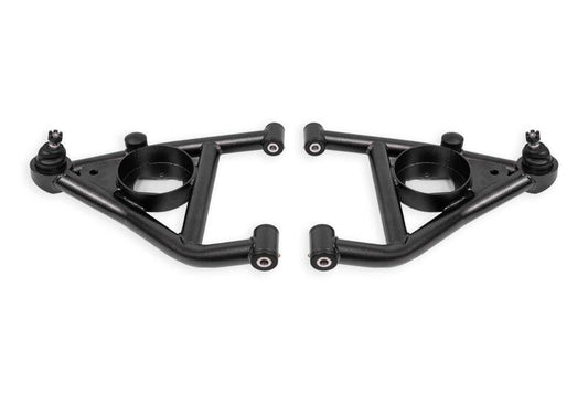 BMR 67-69 Chevrolet Camaro w/Rear Bump Stops Lower A-Arms w/STD Ball Joint Delrin - Black Hammertone