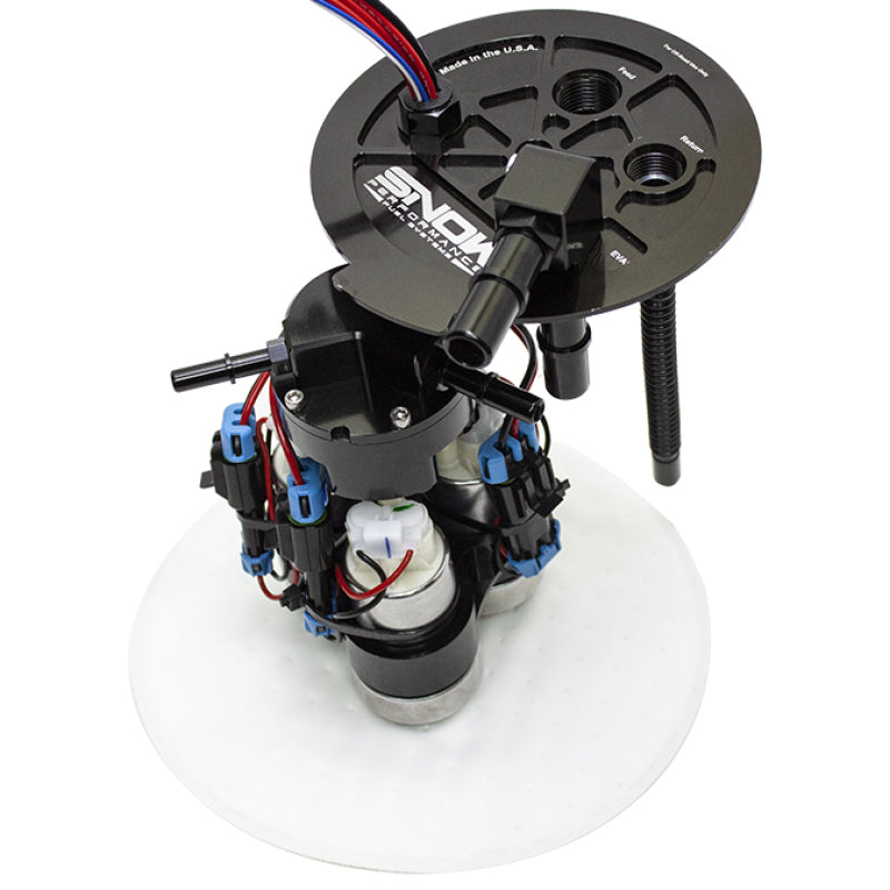 Snow Performance SNF-52501R for Chevrolet Camaro 6th Gen Race Fuel Hat (Triple Pump)
