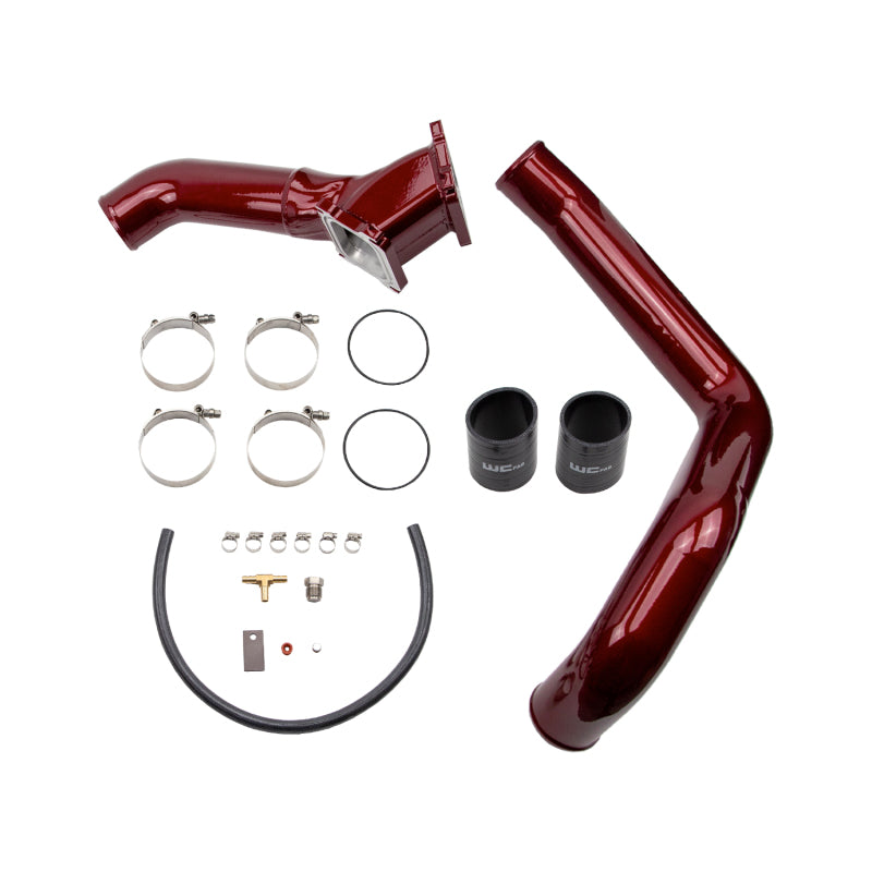 Wehrli Custom Fabrication WCF100693-RED 3in Y-Bridge Kit WCFab Red for 2001-2004 Chevrolet Silverado / GMC Sierra 2500 HD / 3500 6.6L LB7 Duramax