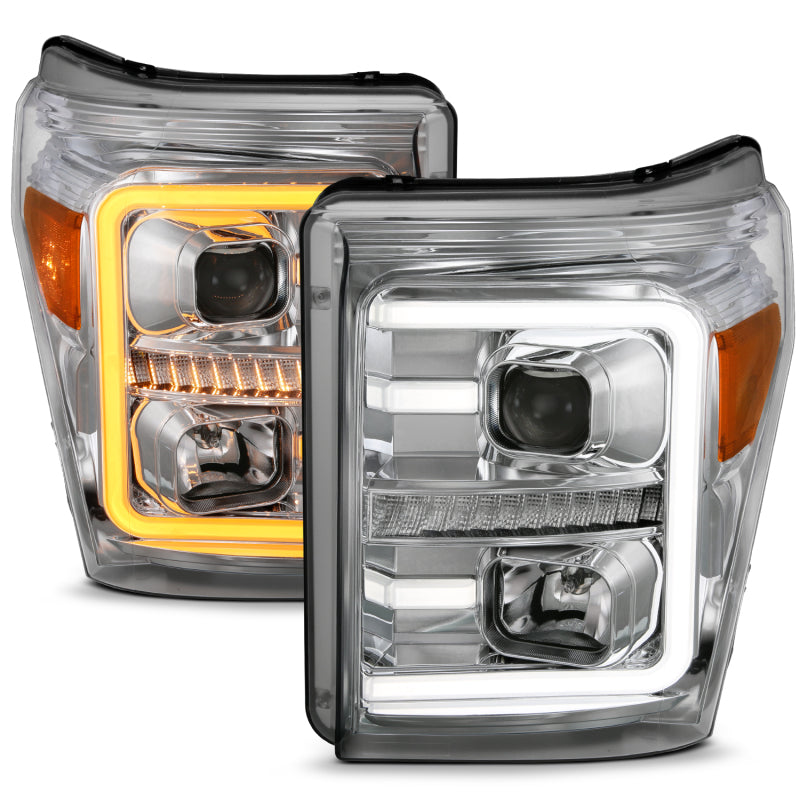 ANZO 2011-2016 Ford F-250 Super Duty LED Projector Headlights