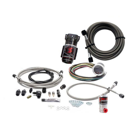 Snow Performance SNO-211-BRD-T 2.5 Boost Cooler Water Methanol Injection Kit (SS Brded Line/4AN Fittings) without Tank