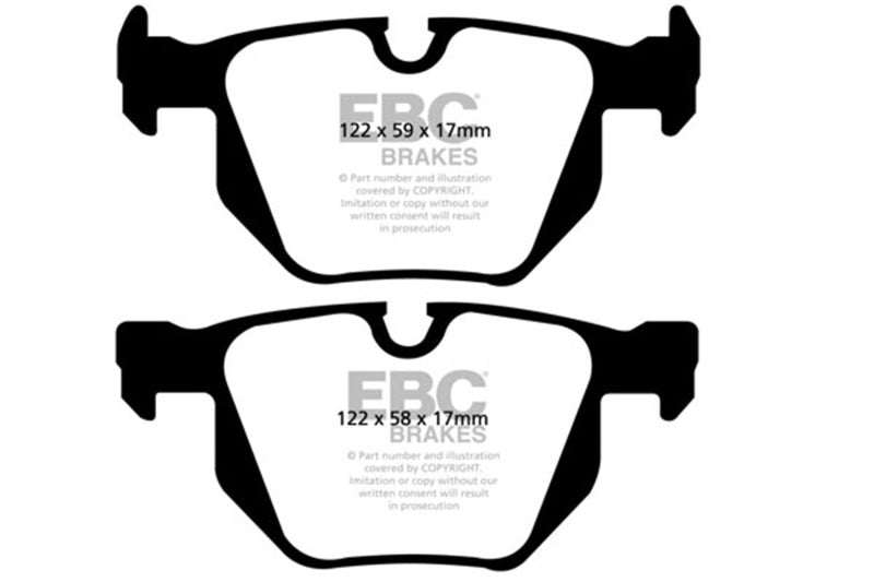 EBC 07-10 BMW X5 3.0 Redstuff Rear Brake Pads DP31494C
