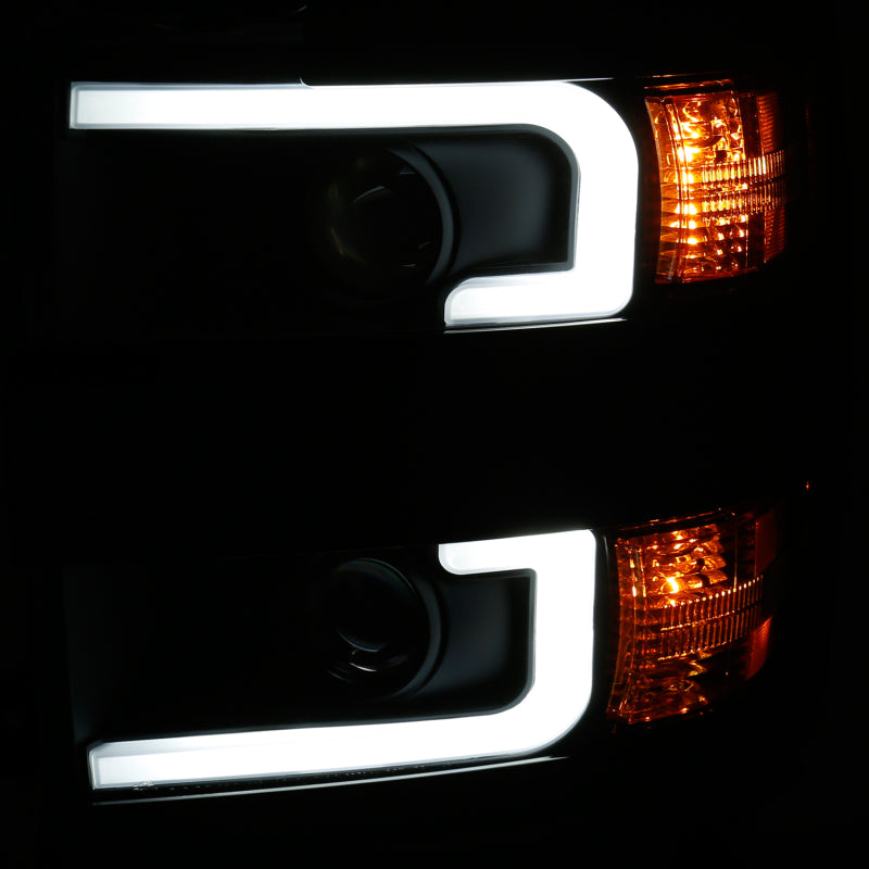 ANZO 2015-2019 Chevrolet Silverado 2500 HD LED Projector Headlights