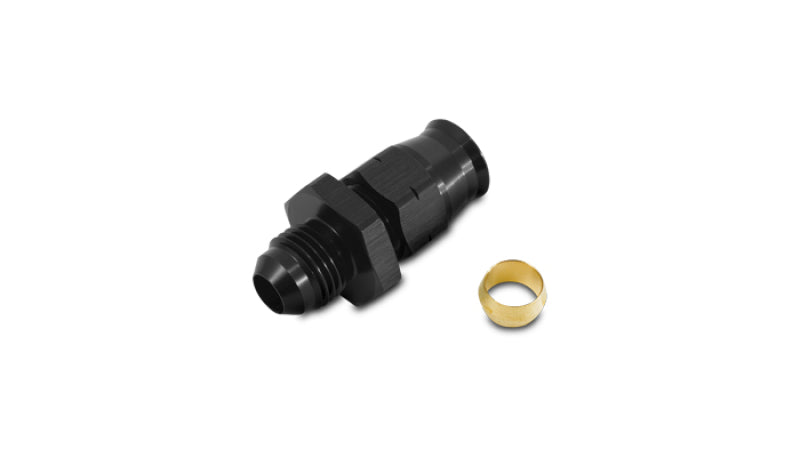 Vibrant -4AN Male to 1/4in Tube Adapter Fitting (w/Brass Olive Insert)