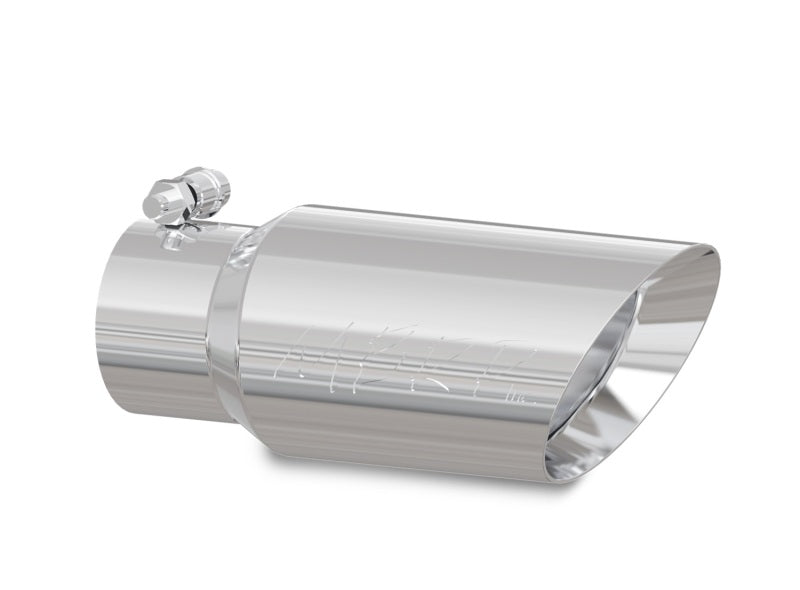 MBRP T5156 Exhaust Tip - 4" OD; Dual Wall Angled; 3" inlet; 10" length | T304 Stainless