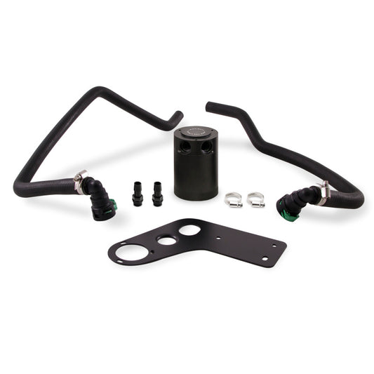 Mishimoto 2015+ Ford Mustang GT Baffled Oil Catch Can Kit - Black - #MMBCC-MUS8-15PBE