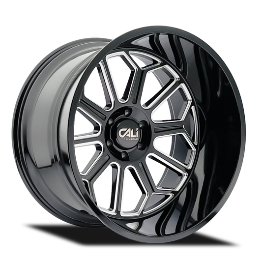 Cali Off-Road Auburn 9117 22x12 6x135 -51mm Gloss Black Milled Wheel 9117-22236BM