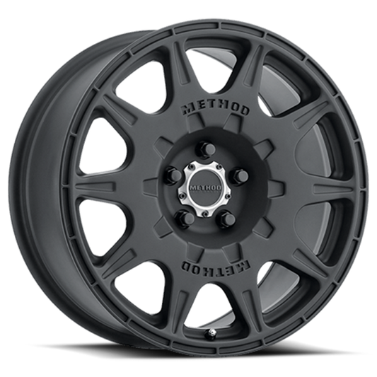 Method MR502 RALLY 17x8 +38mm Offset 5x4.5 67.1mm CB Matte Black Wheel