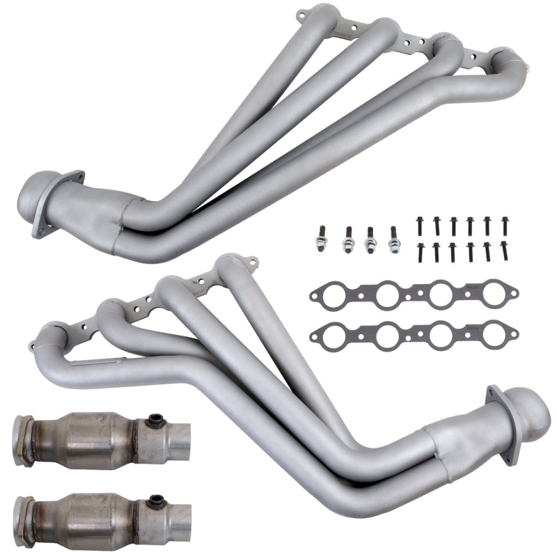 BBK Performance 4021 Long Tube Headers with Converters for 2010-2015 Chevrolet Camaro SS ZL1 6.2L