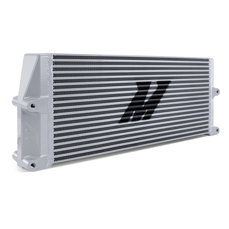 Mishimoto Heavy-Duty Oil Cooler - 17in. Same-Side Outlets - Silver - #MMOC-SSO-17SL