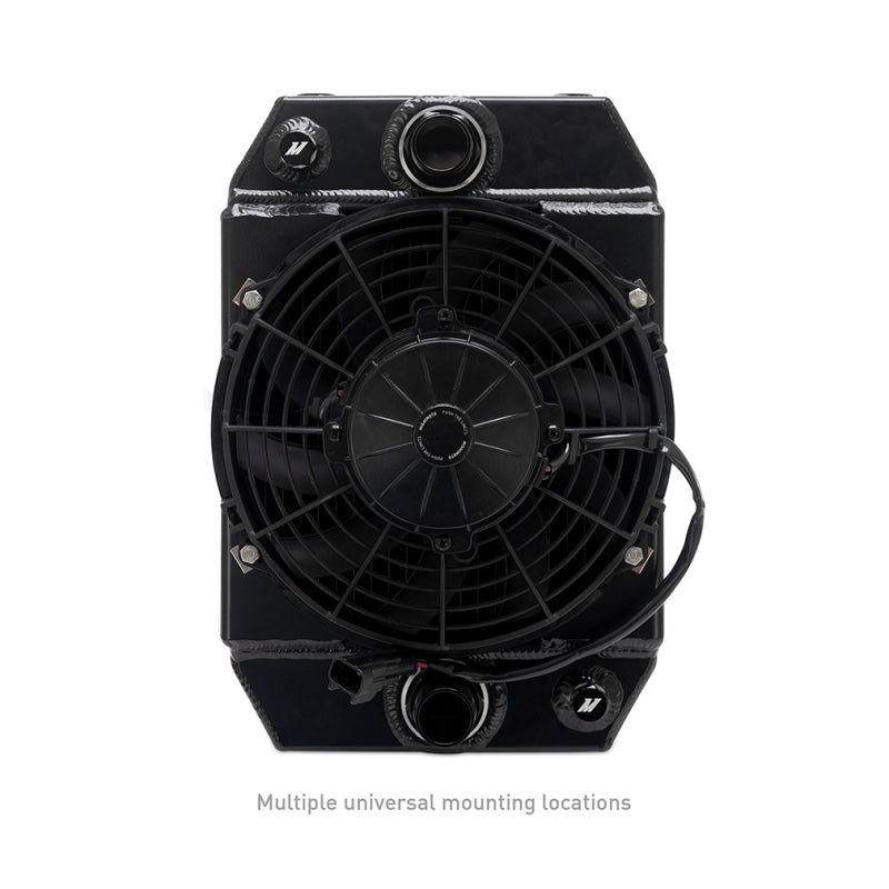 Mishimoto Universal Drag Race Performance Aluminum Radiator - Black - #MMRAD-UNI-DRGBK