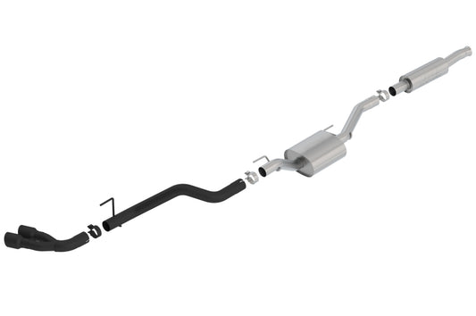 Borla 140812CB 2020 Jeep Gladiator JT 3.6L V6 AWD S-Type Dual Side Catback w/ Black Tips - #140812CB