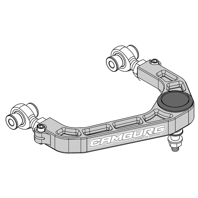Camburg Engineering CAM-110211-GRY KINETIK Billet Uniball UCA Gray for 2021-2025 Ford F-150 (Excluding Raptor)