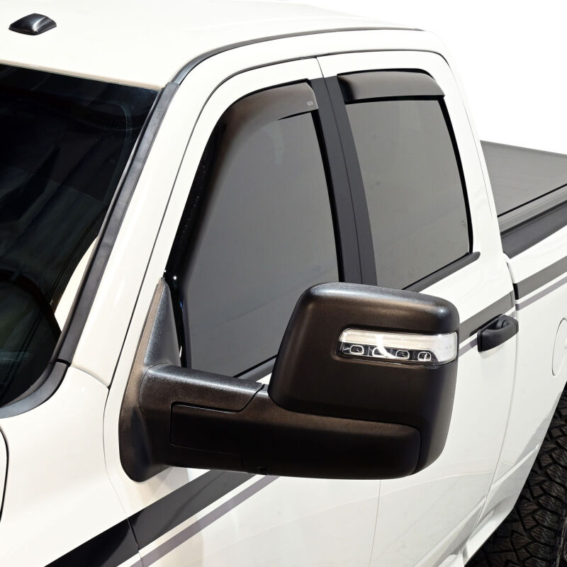 Westin 72-35401 In-Channel Wind Deflector 4-Piece for 2009-2026 Dodge/Ram Crew Cab/Mega Cab Smoke