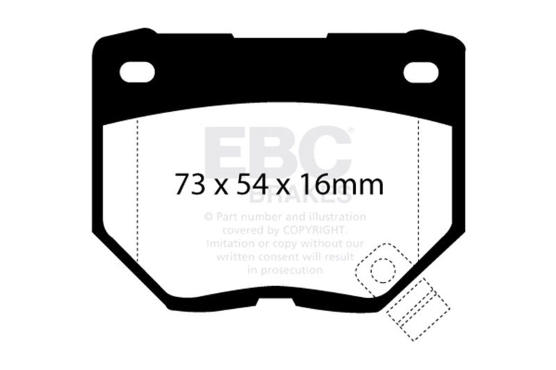 EBC 89-95 Nissan Skyline (R32) 2.6 Twin Turbo GT-R Yellowstuff Rear Brake Pads DP4826R