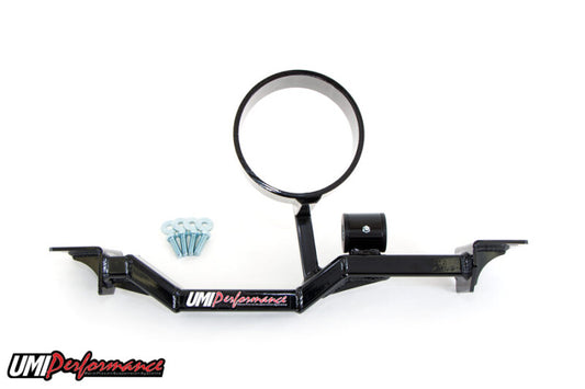 UMI Performance 2203AS-B Tunnel Brace Mount Long Tube Header-Ups with Loop Black
