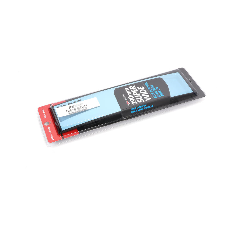 BLOX Racing 290mm Convex Mirror Black Frame Blue Tint BXAC-02011