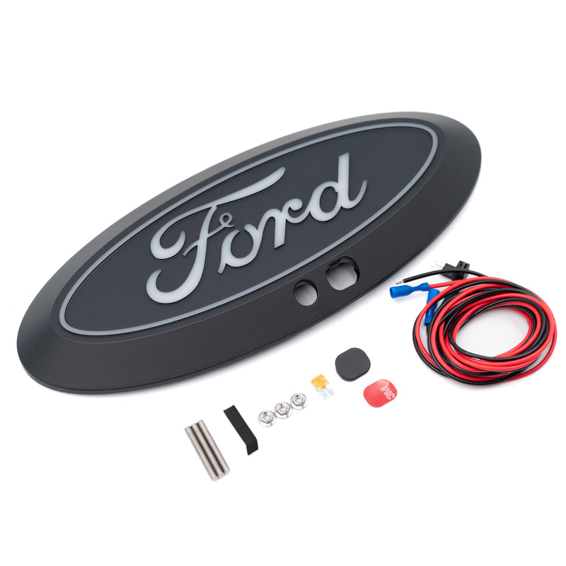 Putco for 2017-2019 Ford Super Duty Front Luminix Ford LED Emblem - with Camera CutOut