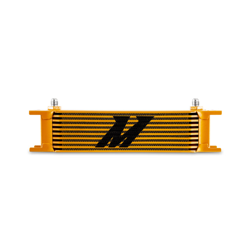 Mishimoto Universal -6AN 10 Row Oil Cooler - Gold - #MMOC-10-6GD