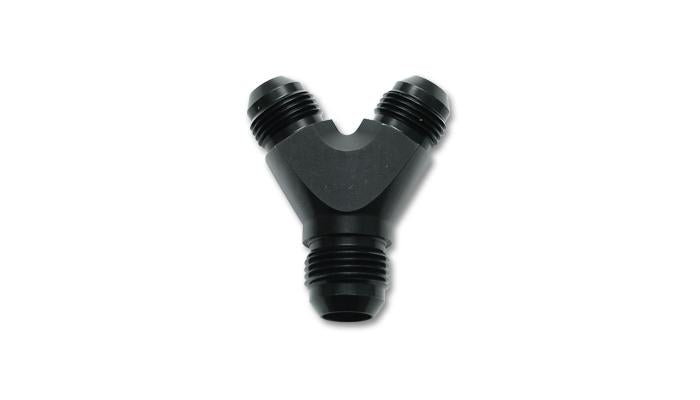 Vibrant Billet Aluminum Y-Block Fitting with 1/8in NPT Port - 1/2in NPT x 3/8in