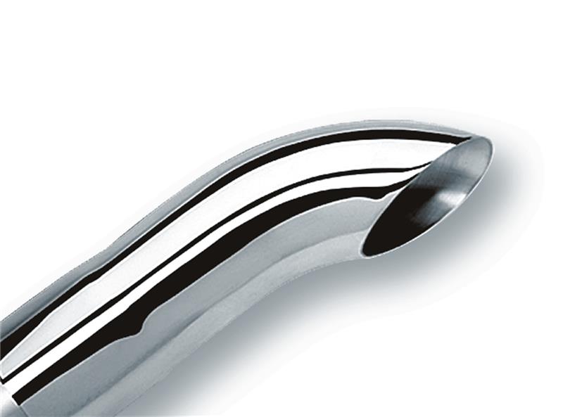 Borla 20140 Universal Polished Tip Single Round Turndown/Turnout (inlet 3in. Outlet 3in) *NO Returns* - #20140