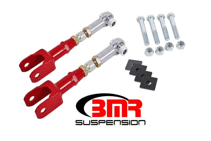 BMR 2015-2026 S550 Mustang Rear On-Car Adj. Rod Ends Toe Rods - Red