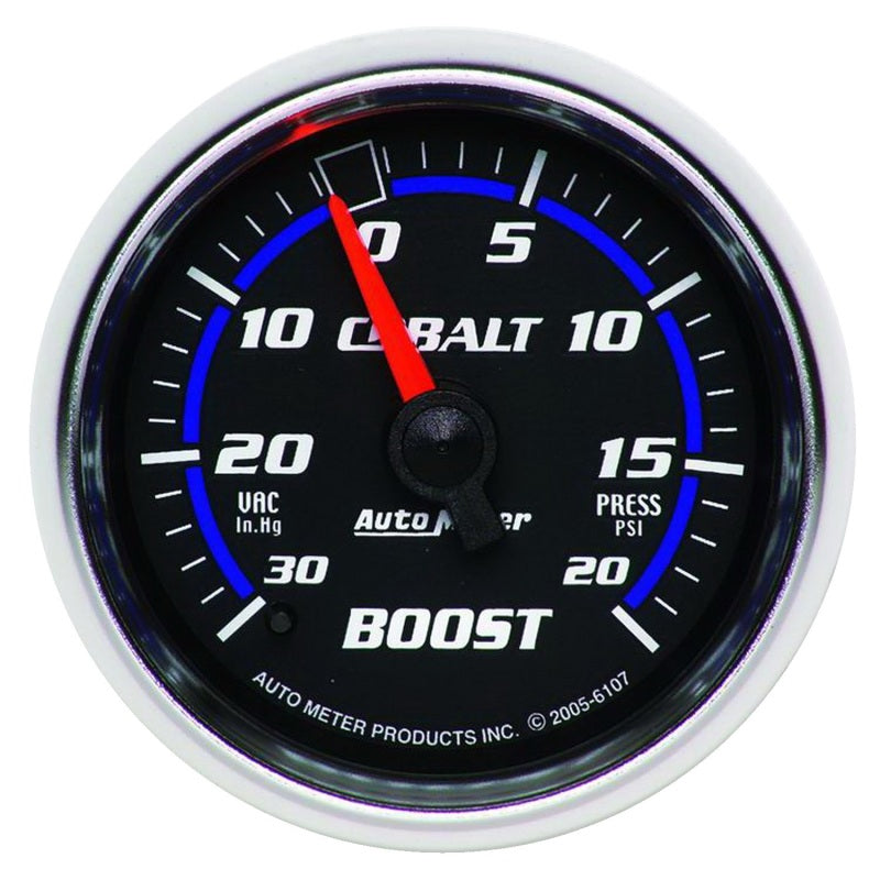AutoMeter 6107 Cobalt 52mm 20psi Mechanical Boost Gauge