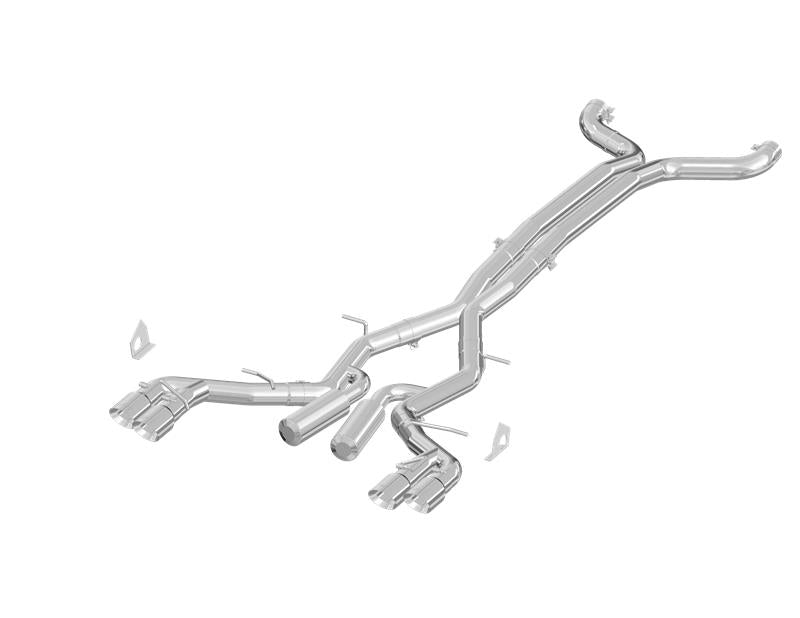 MBRP Camaro V8 6spd 3in Race Dual Cat Back with 4.5in Quad Dual-Wall Tips