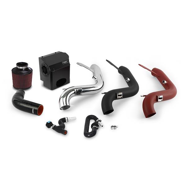 Mishimoto 2016 Ford Fiesta ST 1.6L Performance Air Intake Kit - Wrinkle Red - #MMAI-FIST-16WRD