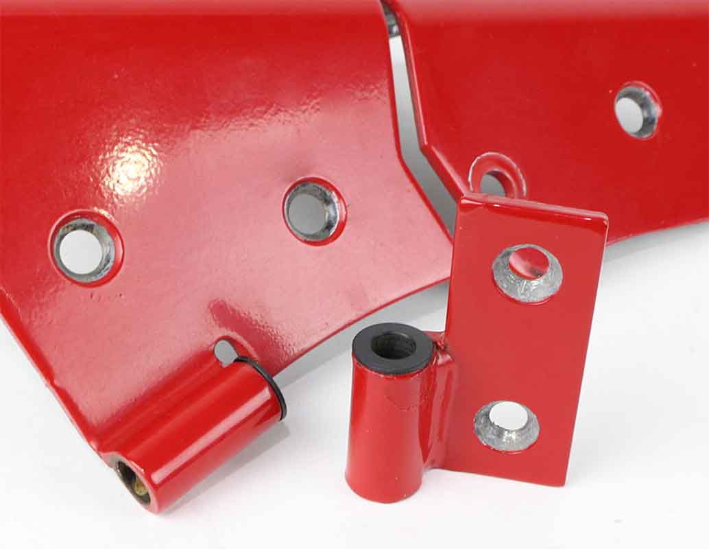 Kentrol 70005 Door Hinge Liners for 1955-2006 Jeep CJ Wrangler YJ TJ LJ - Textured Black