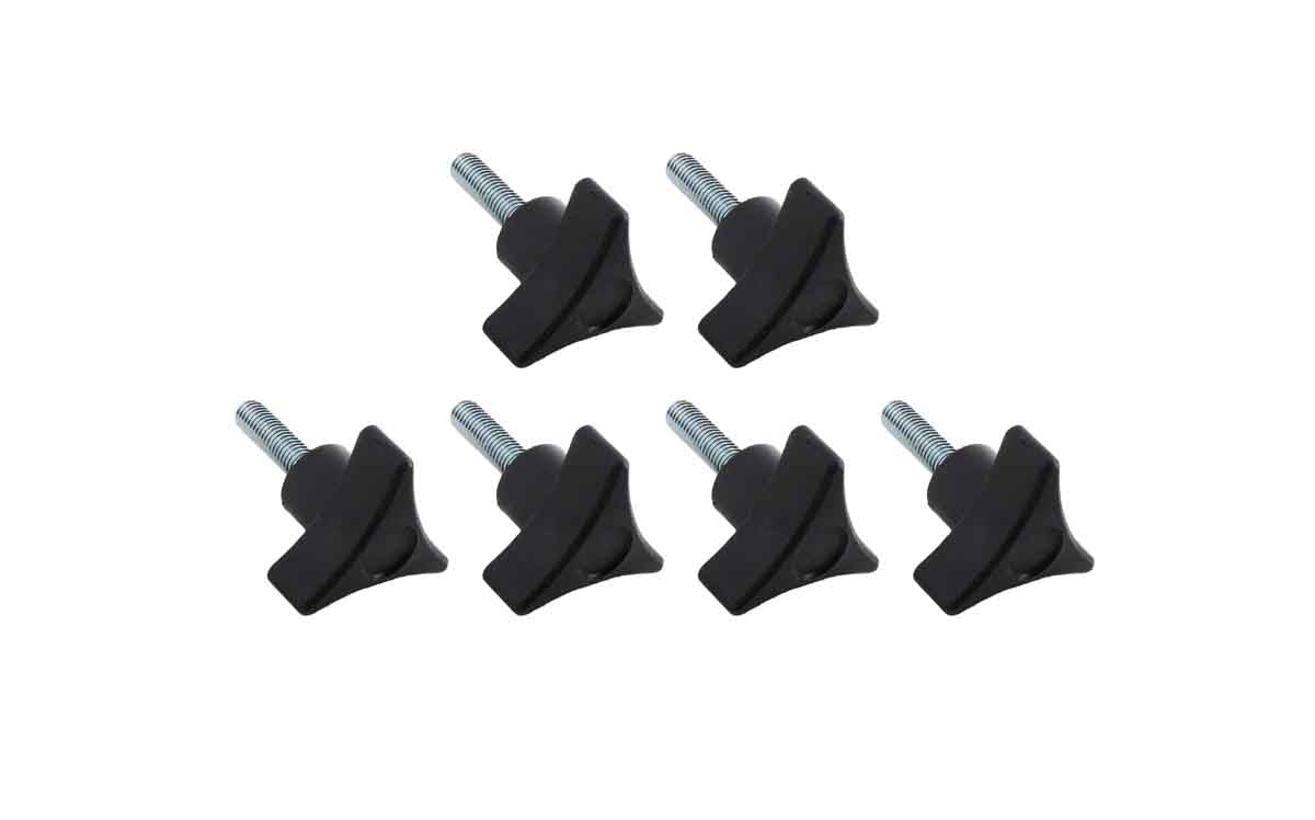 Kentrol 70007 Hardtop Quick Release Screws 6 Piece for 2004-2006 Jeep Wrangler TJ LJ - Textured Black