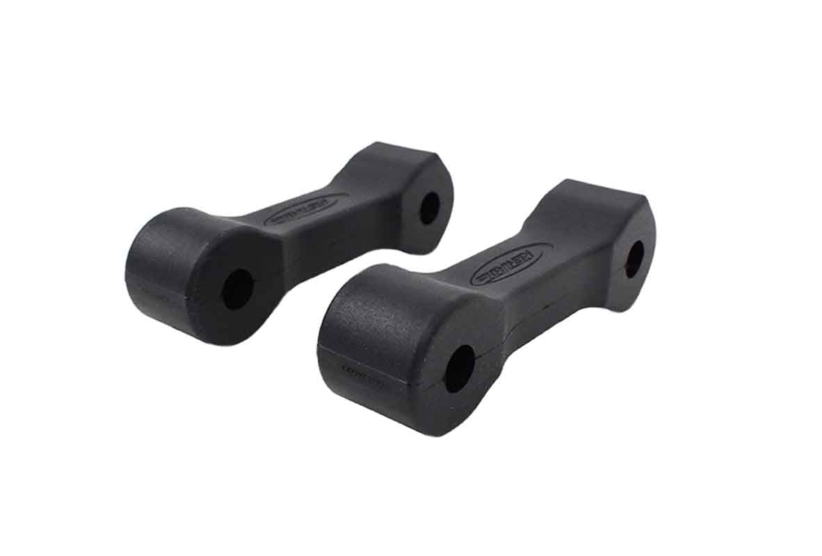 Kentrol 70089 Hood Catch Rubbers Pair for 1997-2006 Jeep Wrangler TJ LJ - Textured Black