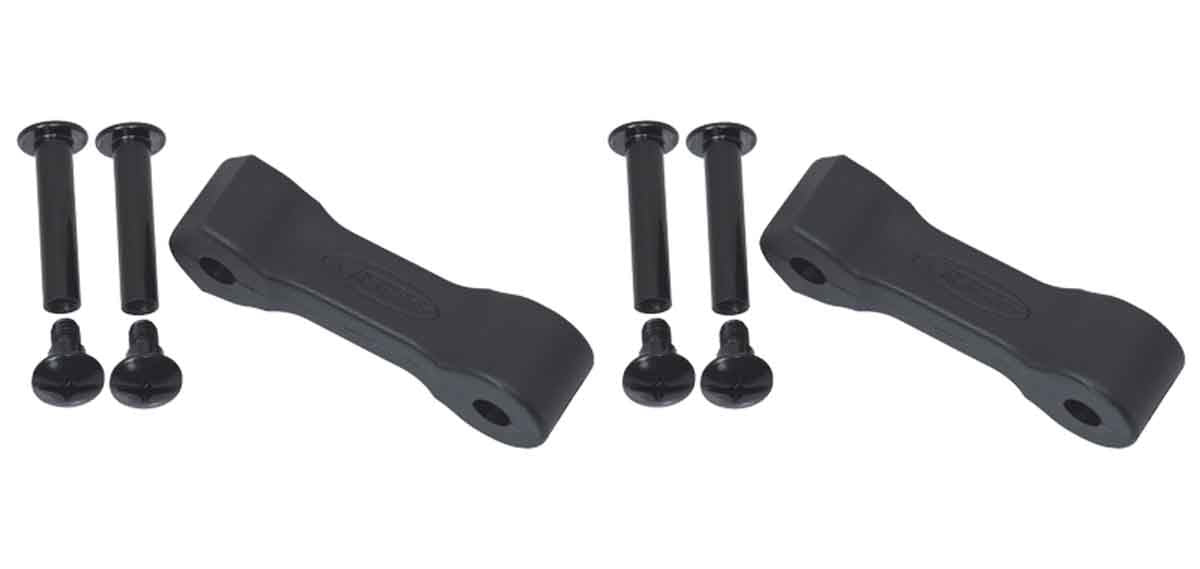 Kentrol 70089 Hood Catch Rubbers Pair for 1997-2006 Jeep Wrangler TJ LJ - Textured Black