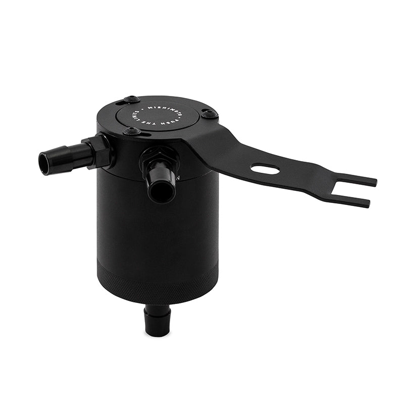 Mishimoto 2016+ Mazda Miata Baffled Oil Catch Can Kit - Black - #MMBCC-MIA-16PBE