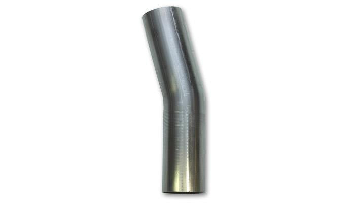 Vibrant 2.25in O.D. T304 SS 15 deg Mandrel Bend 5in x 5in leg lengths