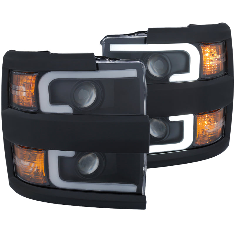 ANZO 2015-2019 Chevrolet Silverado 2500 HD LED Projector Headlights
